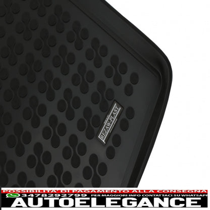 Black rubber boot mat suitable for vw tiguan ii 4x2 (2015-up)