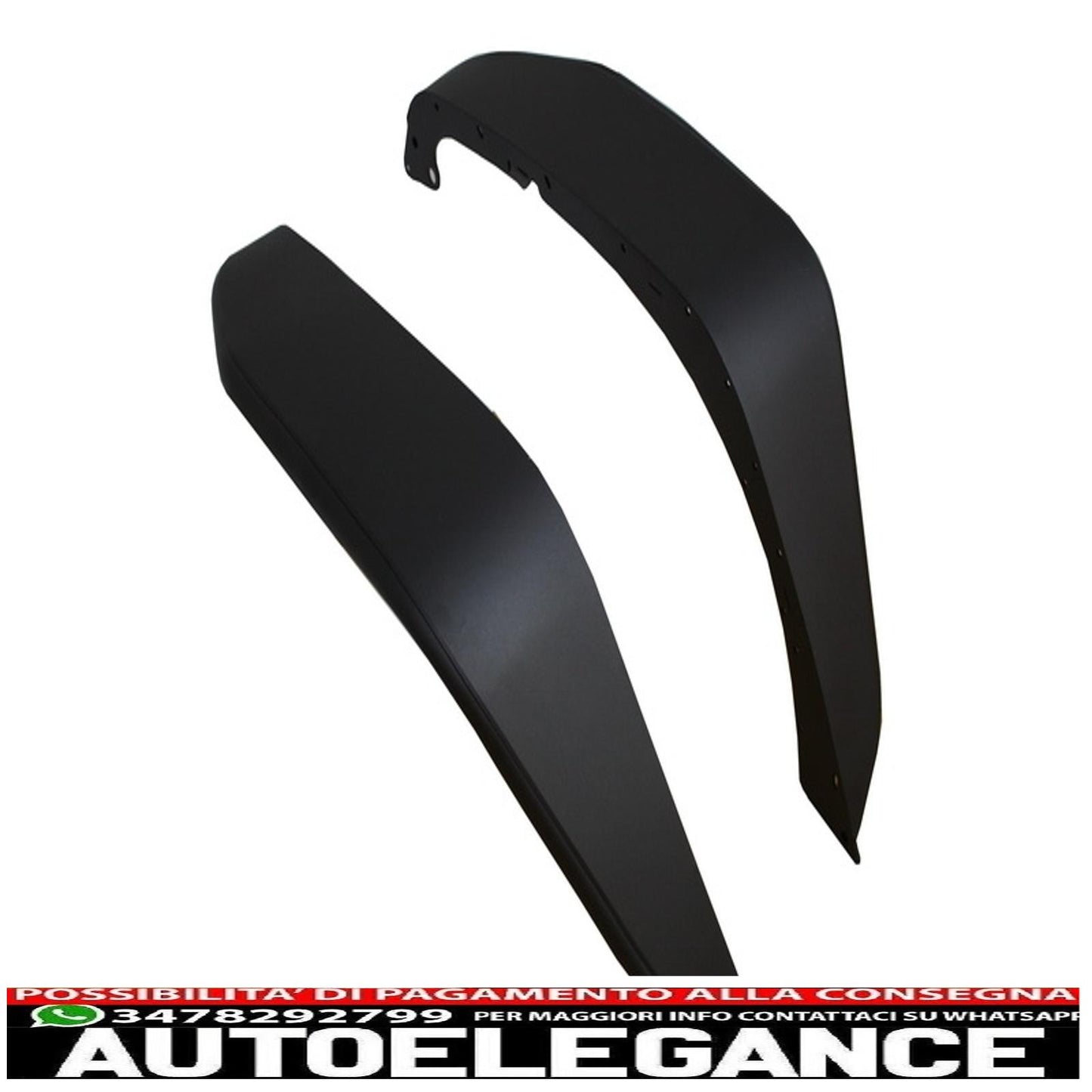 parafanghi anteriori in acciaio piatto con tubo frantoio adatti per Jeep Wrangler Rubicon JK (2007-2017)