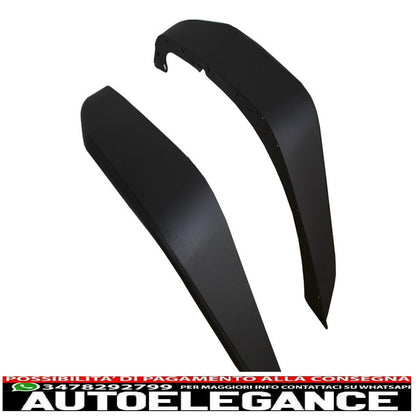 parafanghi anteriori in acciaio piatto con tubo frantoio adatti per Jeep Wrangler Rubicon JK (2007-2017)
