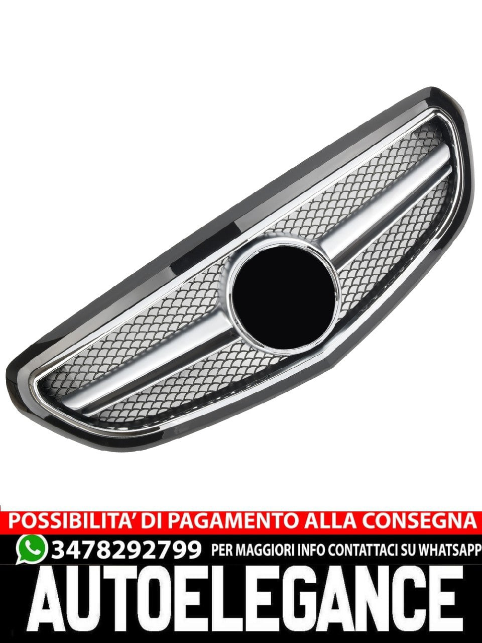Griglia sportiva per Mercedes W212 S212 E DAL 2013 AVANTGARDE AMG OPTIK BLACK