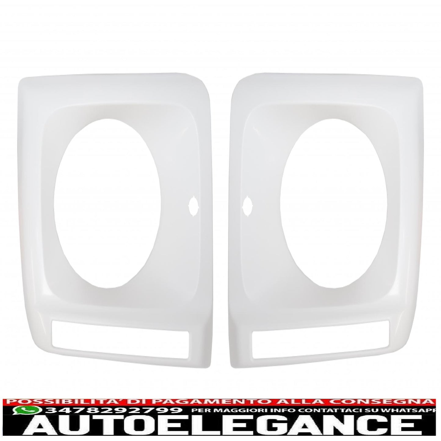Copri fari con led drl luci di marcia diurna adatti per mercedes classe g w463 (1989-up) g65 design cromato AUTOELEGANCERICAMBI