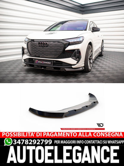 SPLITTER ANTERIORE compatibile per V.1 AUDI Q4 E-TRON SPORTBACK MK1  2021 -