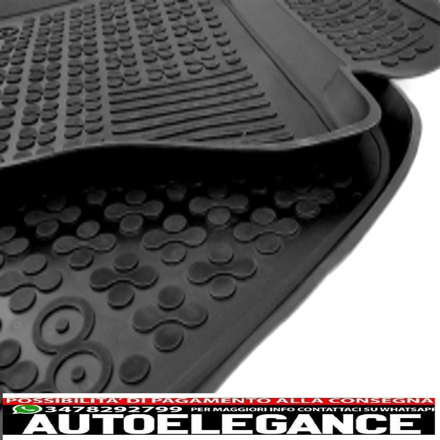 Black rubber mat suitable for audi a6 4f c6 (2008-2011)