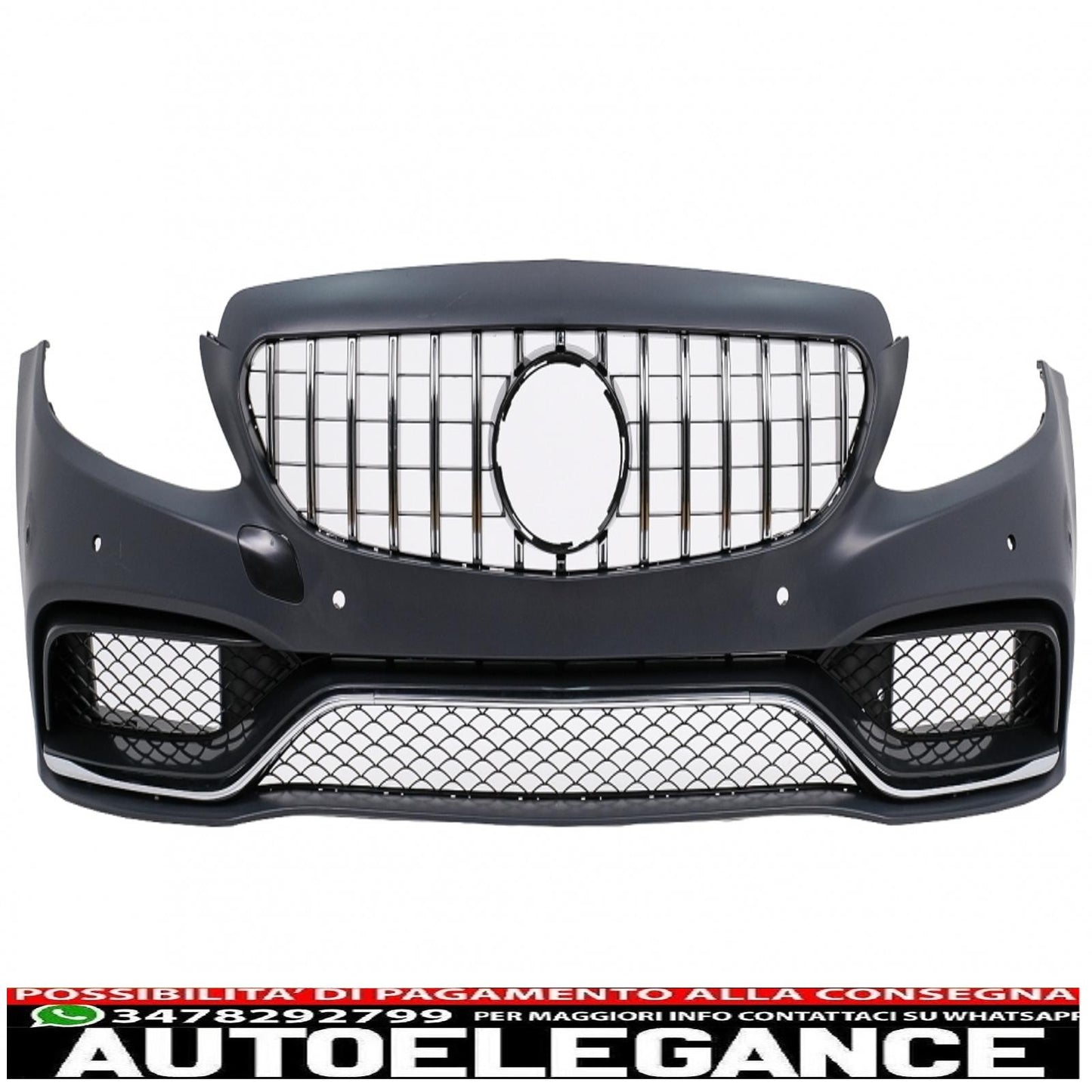 body kit suitable for mercedes c-class w205 sedan (2014-2018) gt-r design