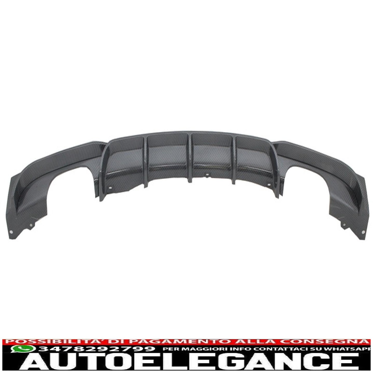 Paraurti posteriore spoiler mantovana diffusore doppia uscita carbonio adatto per bmw serie 3 f30 f31 (2011-2019) limousine touring m design