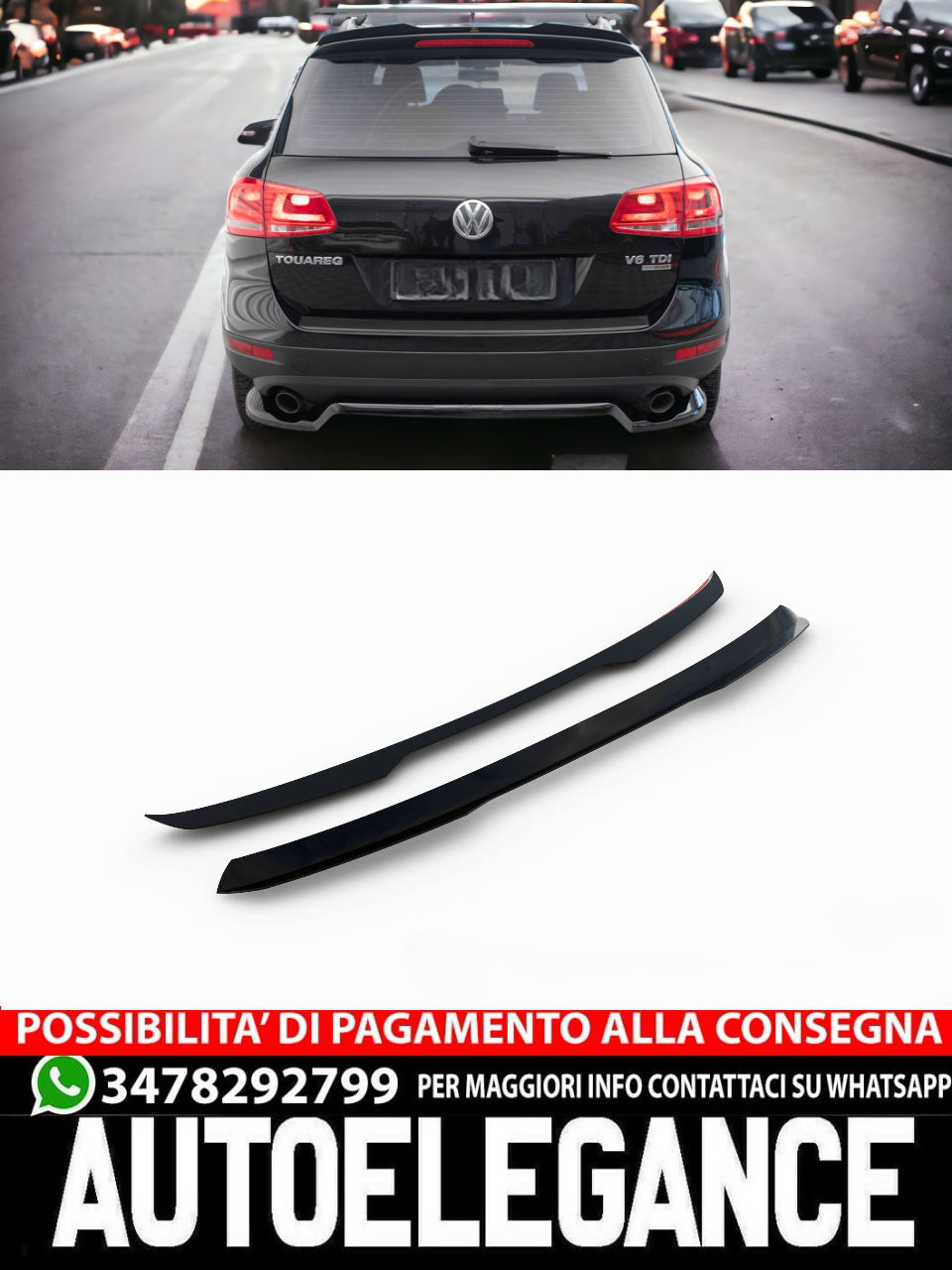 ADATTO TAPPO SPOILER ADATTO PER VOLKSWAGEN TOUAREG MK2