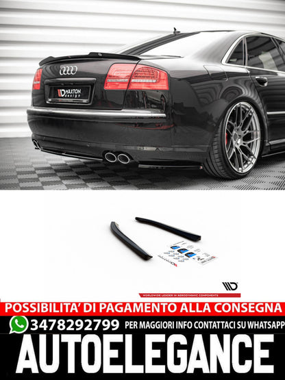 SPLITTER LATERALI POSTERIORI ADATTO COMPATIBILE PER  AUDI S8 D3