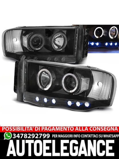 FARI ADATTI COMPATIBILI PER DODGE RAM 02-06 ANGEL EYES NERO
