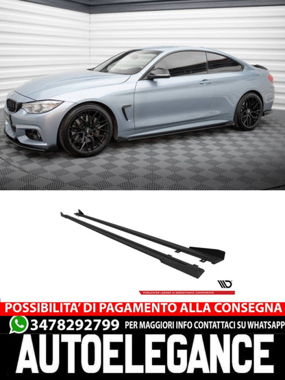 STREET PRO MINIGONNE LATERALI + ALETTE ADATTE PER BMW 4 COUPE M-PACK F32  2013-2020