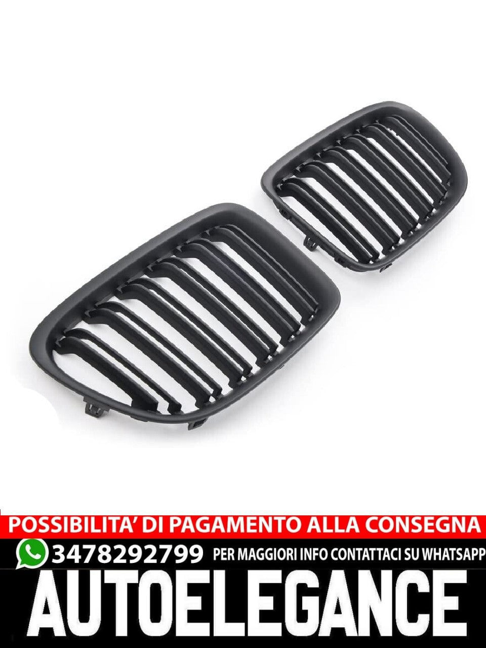 GRIGLIA PER BMW X1 E84 NERO OPACO