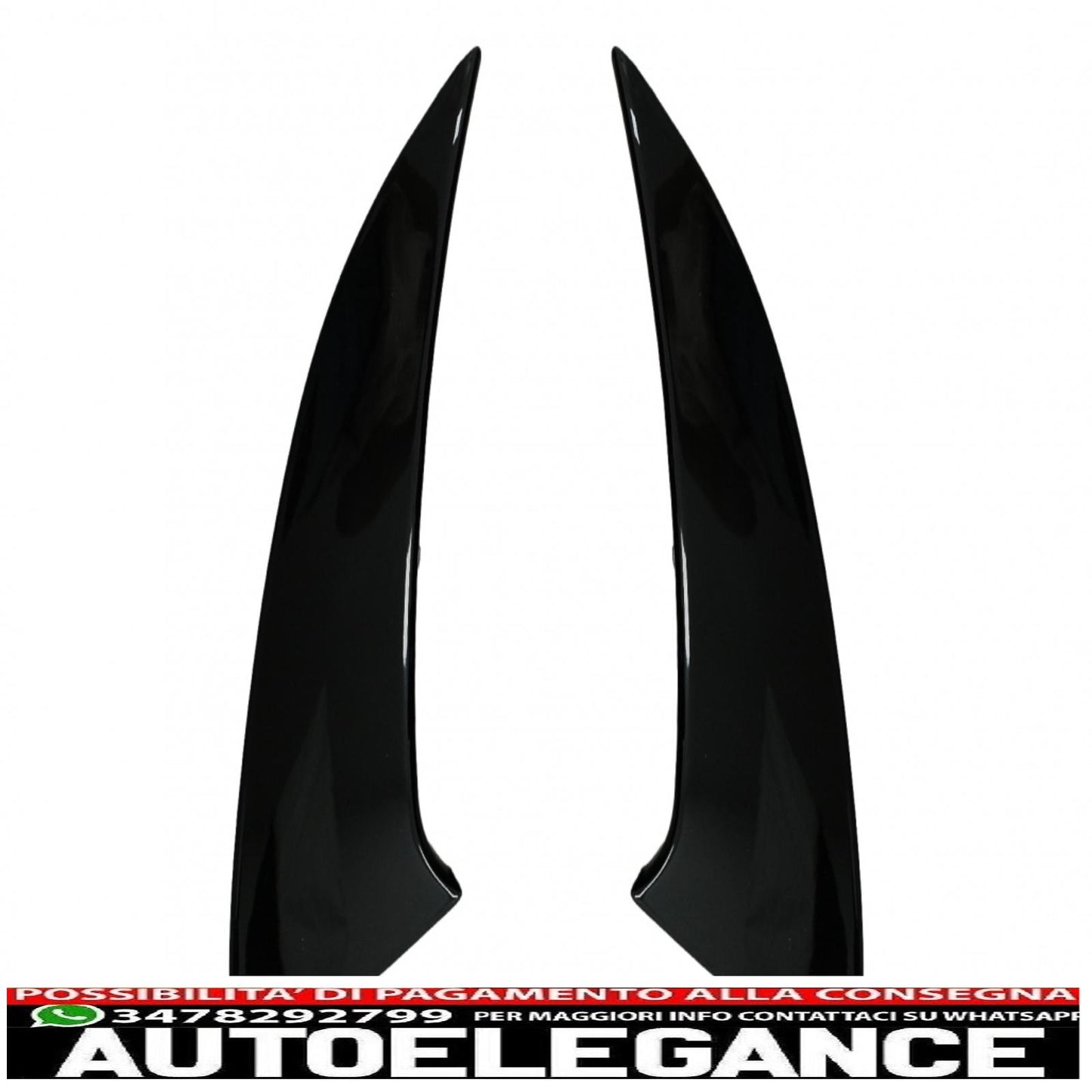 Alette paraurti posteriori flics alette laterali adatte per mercedes cla shooting Brake x118 cla coupe c118 (2019-up) pianoforte nero cla 45s design AUTOELEGANCERICAMBI