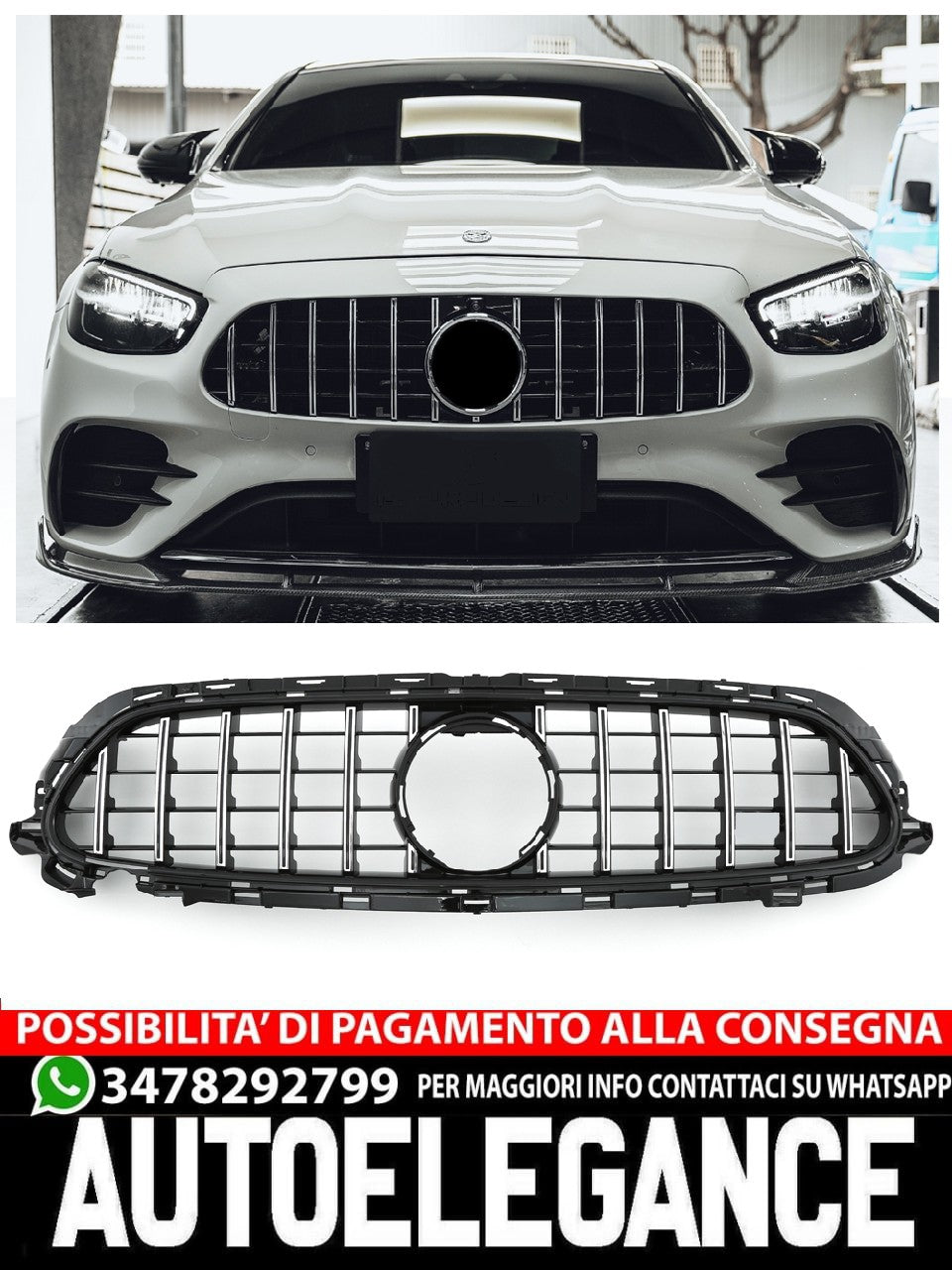 Griglia sportiva per Mercedes W213 FACELIFT PANAMERICANA GT AMG