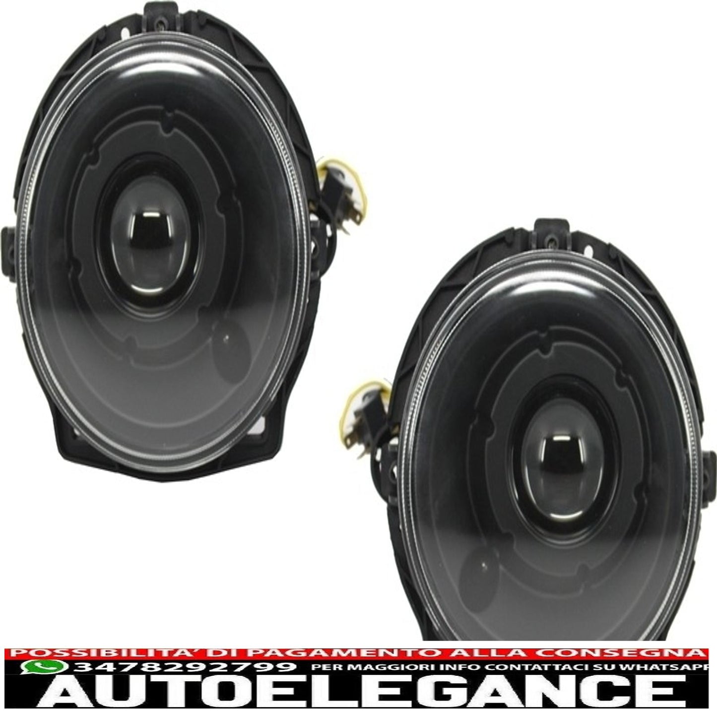 fari anteriori neri look bi-xeno con coperture led bianchi drl adatti per mercedes classe g w463 (1989-2012) design g65