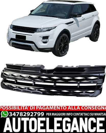 GRIGLIA ANTERIORE ADATTA PER RANGE ROVER EVOQUE L538 2011-2015 LOOK NERO LUCIDO