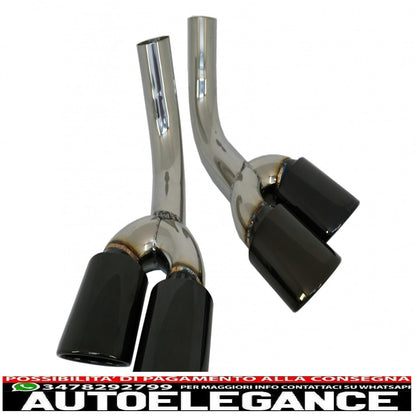 Black exhaust tips suitable for mercedes g class w463 g500 g55 g63 g65 (1998-2018)