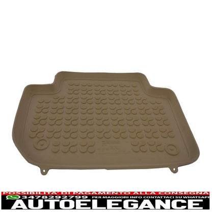 Beige rubber car mats suitable for bmw x3 e83 (2004-2010)