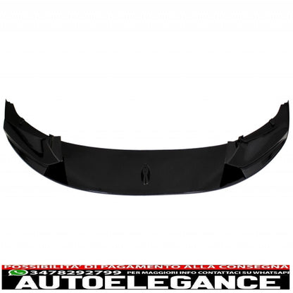 Labbro spoiler paraurti anteriore adatto per BMW Serie 5 F10 F11 (2011-2017) con diffusore d'aria a doppia uscita M-Performance Piano Black
