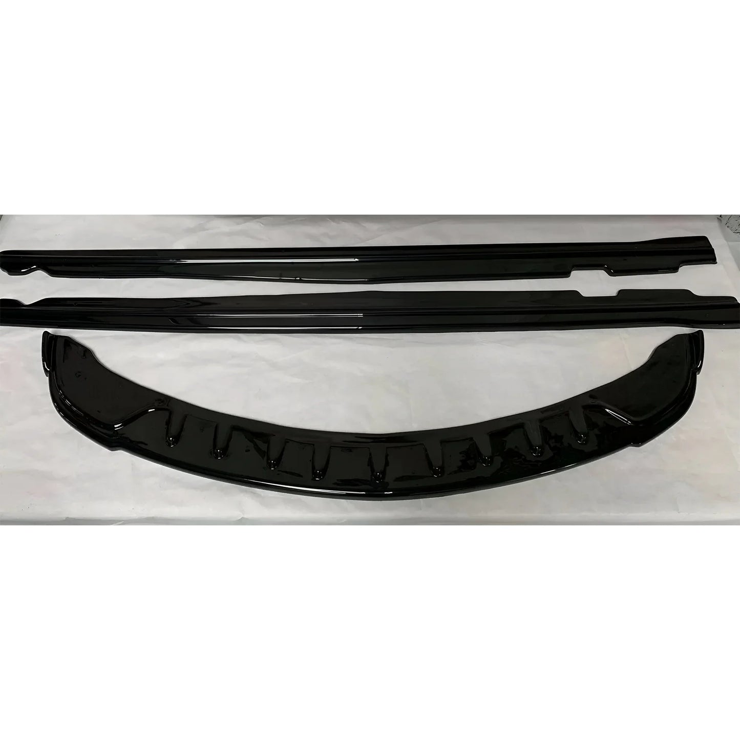 E90 LCI Labbro Anteriore Piano Nero Sottovuoto Plastica / 2008-2011