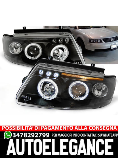 FARI ANGEL EYES NERO adatti compatibili per VW PASSAT B5 3B 11.96-08.00
