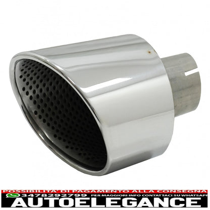 Exhaust tips exhaust tips suitable for audi a4 b9 (2016-2019) a5 f5 (2017-2019) chrome 