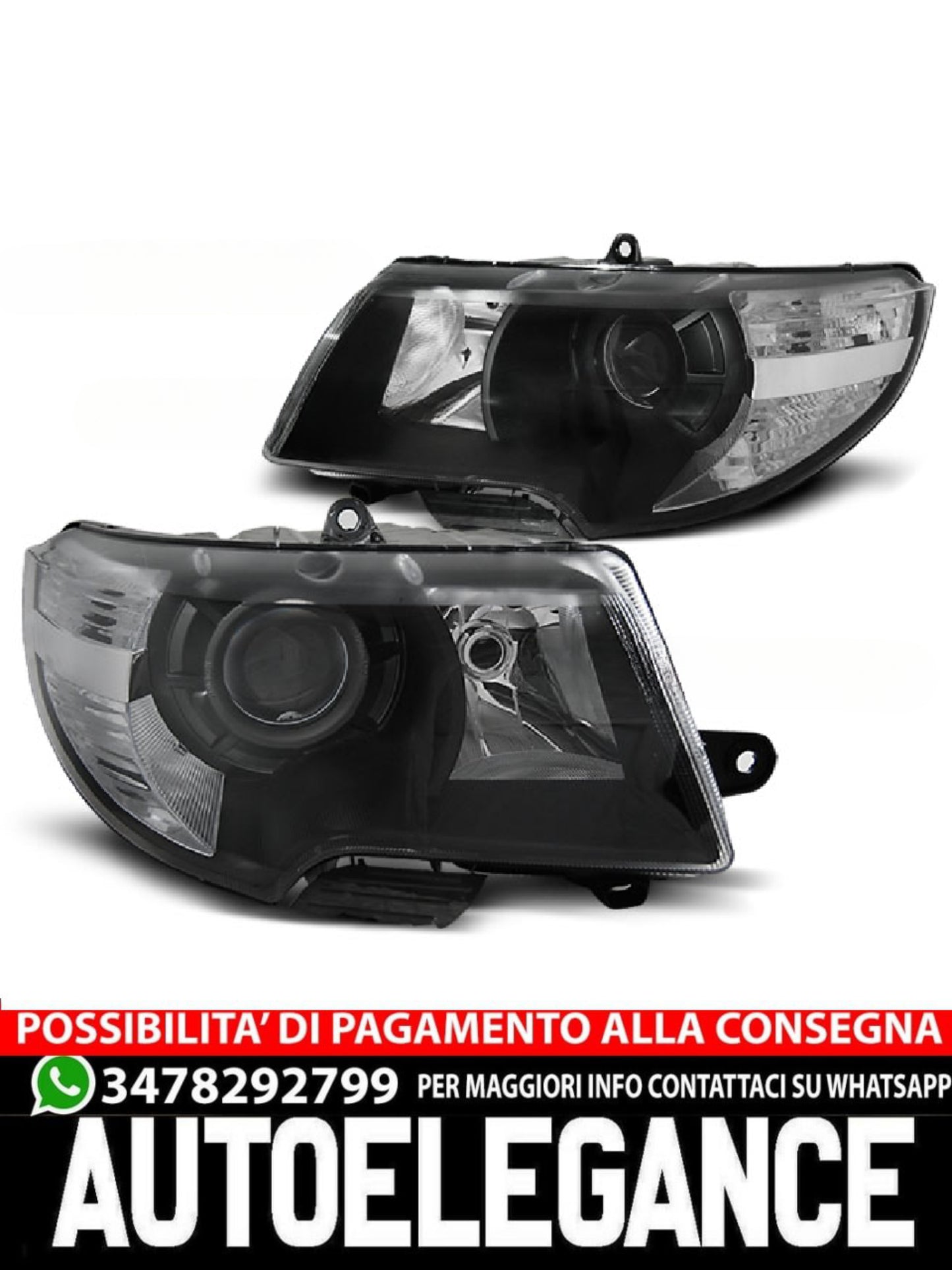 FARI NERI ADATTI COMPATIBILI PER SKODA SUPERB 08-12