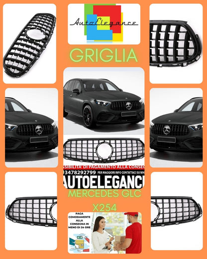 GRIGLIA ADATTA PER MERCEDES-BENZ GLC X254 LOOK AMG DESIGN SPORTIVO
