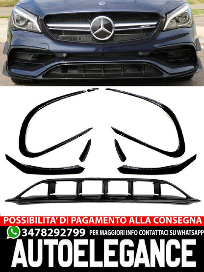 Adatto per MERCEDES C117 CLASSE CLA SPOILER ANTERIORE LIFTING SPOILER ANTERIORE