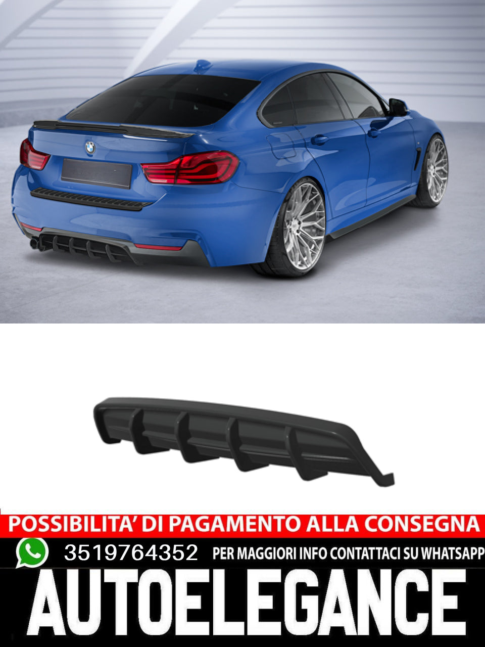 Diffusori posteriore adatto per BMW 4er F32 / F33 / F36