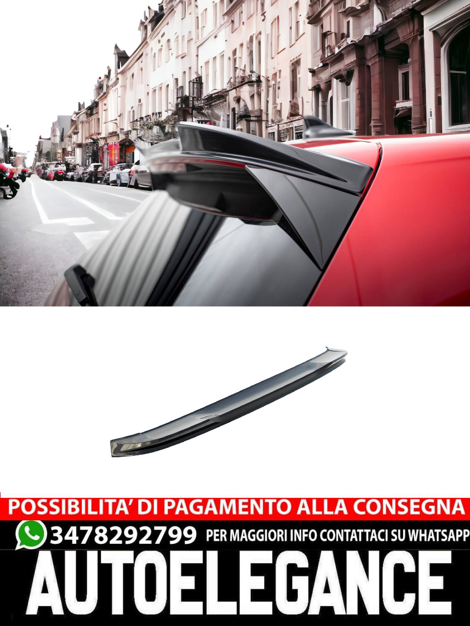 SPOILERKAPPE 3D VOLKSWAGEN GOLF GTI / R MK8