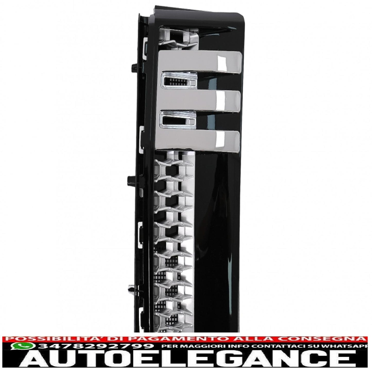 Side Air Vent Grilles Suitable for Land Rover Vogue III L322 (2002-2012) Autobiography Black Silver Edition New Design