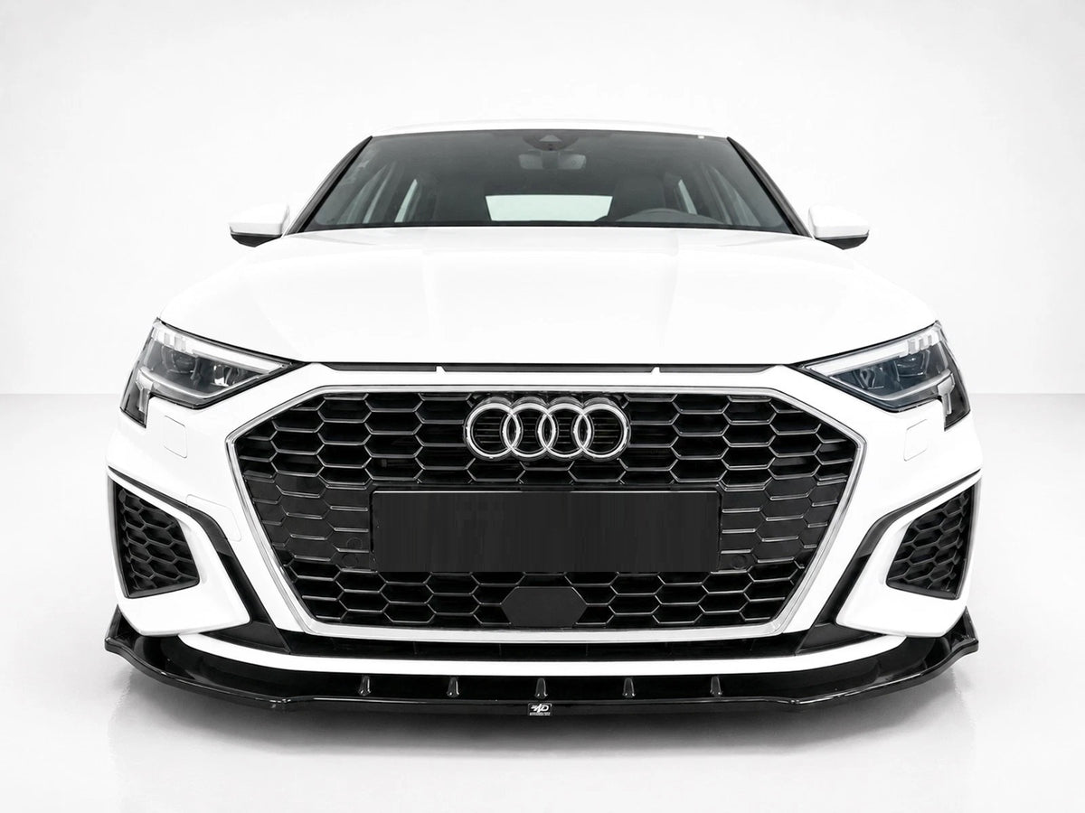 👉Splitter anteriore per Audi S3/A3 S-Line 8Y (2020-2024) ABS nero lucido-👈