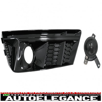 lower grill bumper covers ACC side grills suitable for audi a4 b9 sedan avant (2016-2018) rs4 design black edition 