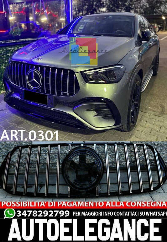GRILLE SUITABLE FOR MERCEDES GLE W167 2019+ AMG LOOK CHROME PROFILES GT 