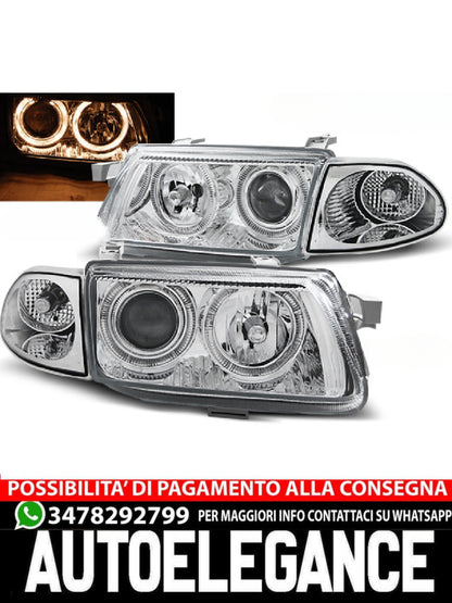 FARI ADATTI COMPATIBILI PER OPEL ASTRA F 09.94-08.97 ANGEL EYES CROMATI