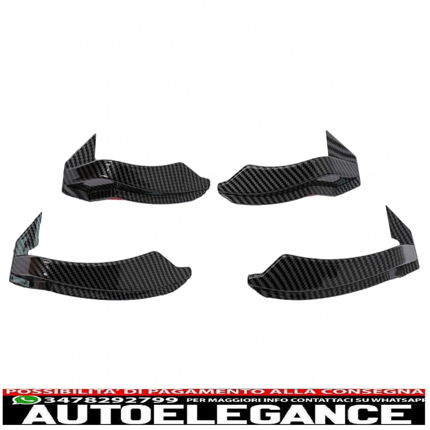 Alette paraurti anteriori adatte per audi a5 f5 (2017-2019) per quattro rs5 design rivestite in carbonio AUTOELEGANCERICAMBI