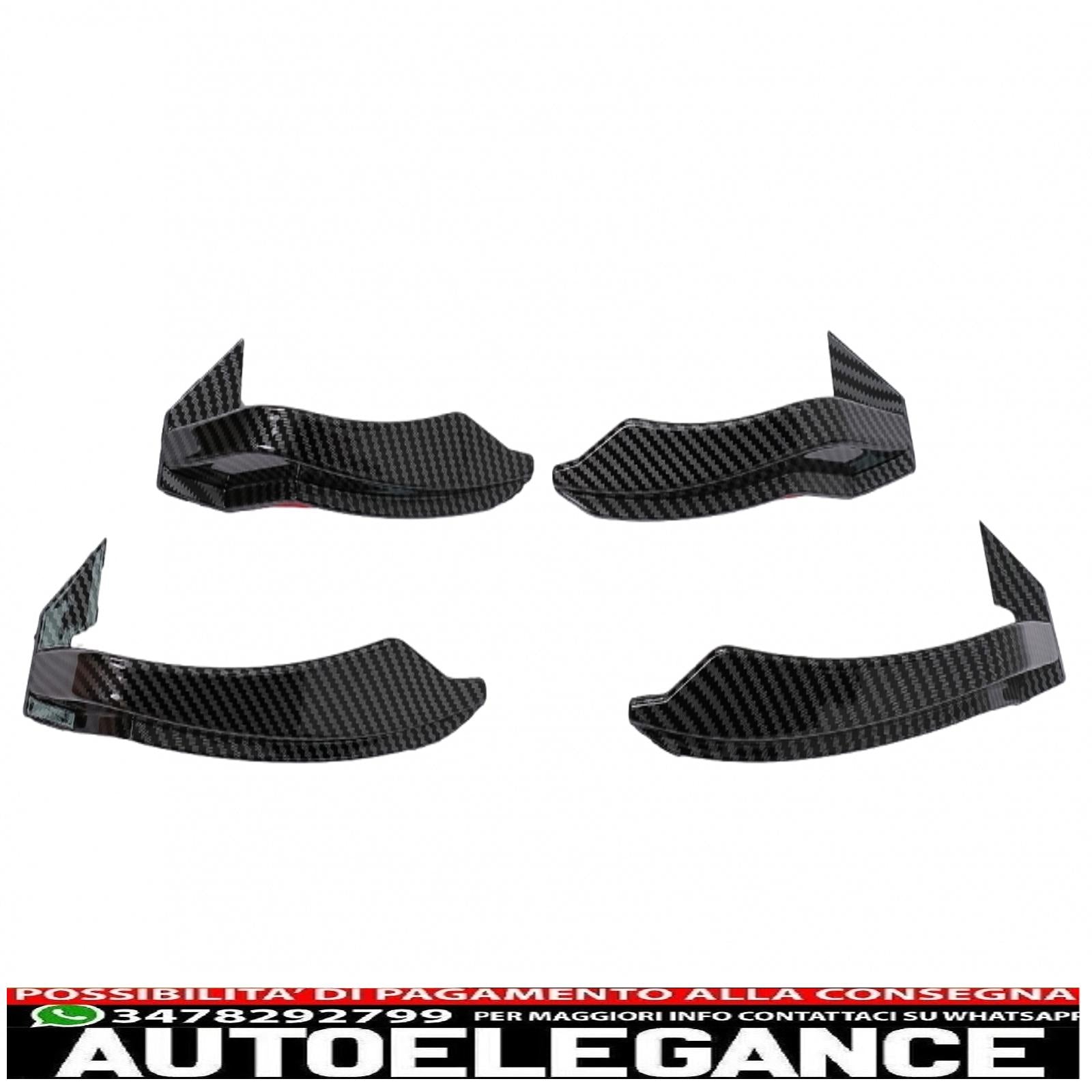 Alette paraurti anteriori adatte per audi a5 f5 (2017-2019) per quattro rs5 design rivestite in carbonio AUTOELEGANCERICAMBI