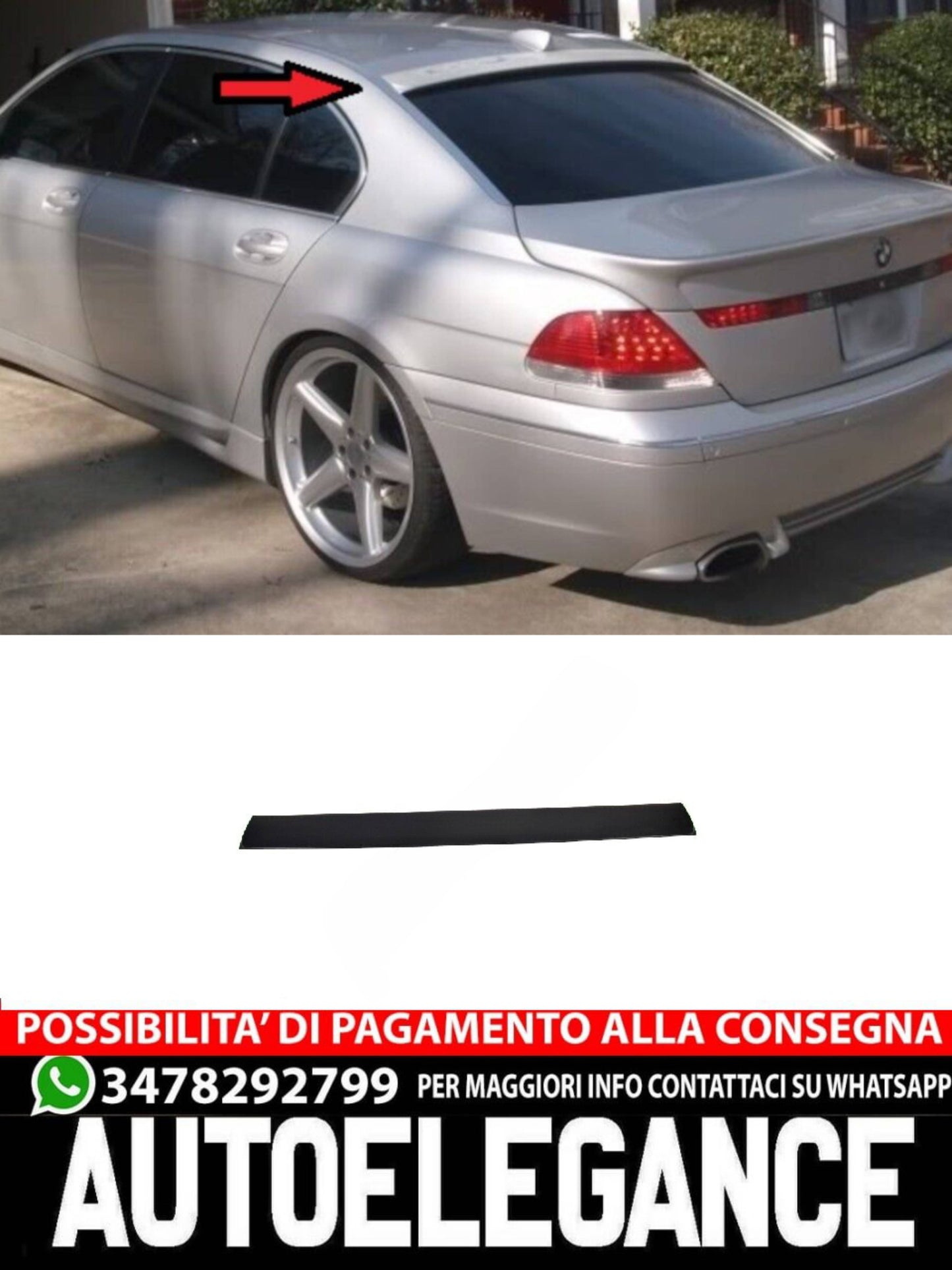 SPOILER adatto per BMW 7 E65/E66 2002-2008
