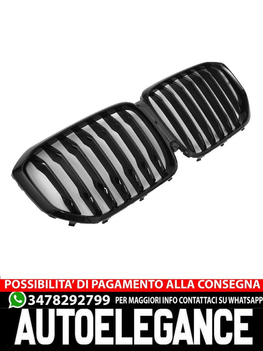 ADATTO PER BMW X5 G05 GRIGLIA DEL RADIATORE NERO LUCIDO