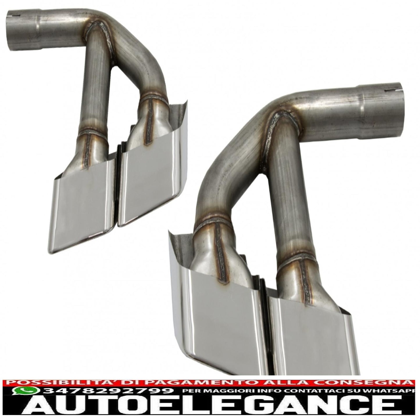 Terminali di scarico terminali di scarico adatti per audi q7 4m (2015-2019) sq7 design solo cromati 3.0 benzina benzina