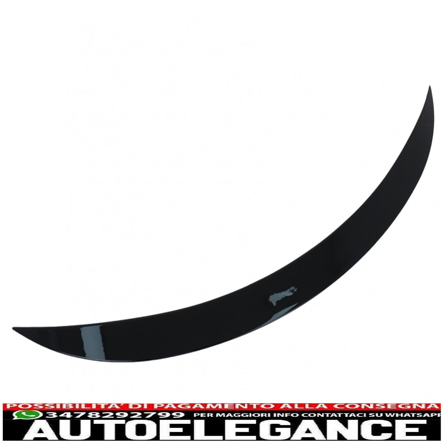 trunk spoiler suitable for tesla model 3 (2017-up) gloss black