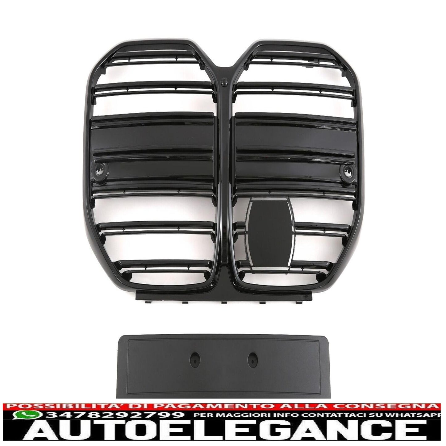 apto para bmw serie 4 g26 gran coupe sport parrilla negro mate AUTOELEGANCERICAMBI