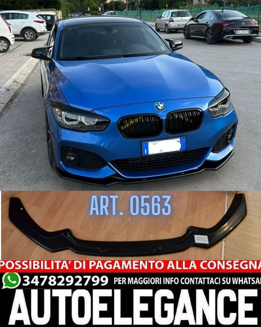 SPLITTER SUITABLE FOR BMW 1 SERIES F20 F21 2015-2019 MSPORT LOOK GLOSSY BLACK