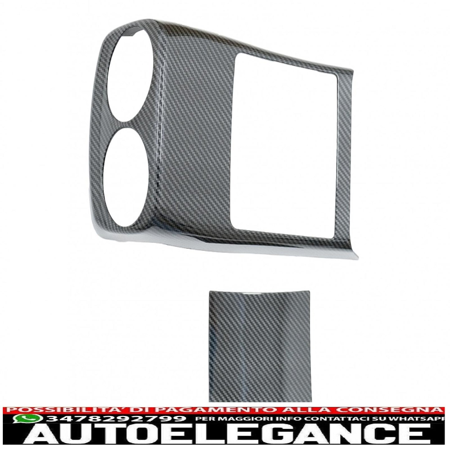 Copertura del rivestimento della presa d'aria della scatola del bracciolo posteriore adatto per mercedes classe A w177 v177 (2018-up) in fibra di carbonio AUTOELEGANCERICAMBI
