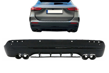 Diffusori cromati per Mercedes GLA H247 Sport Line Aero Night Package