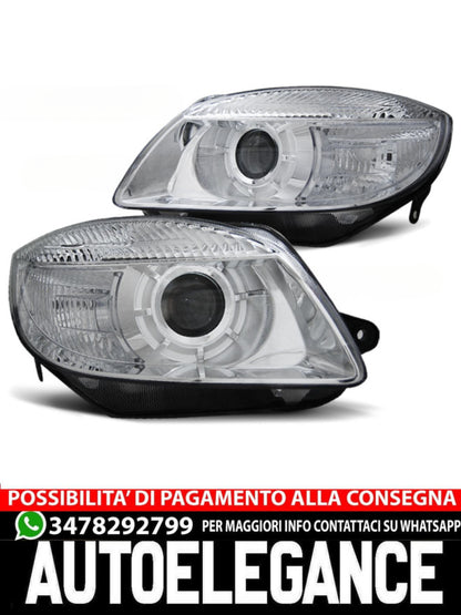FARI CROMATI ADATTI COMPATIBILI  PER SKODA FABIA 07-03.10 / ROOMSTER 06-03.10