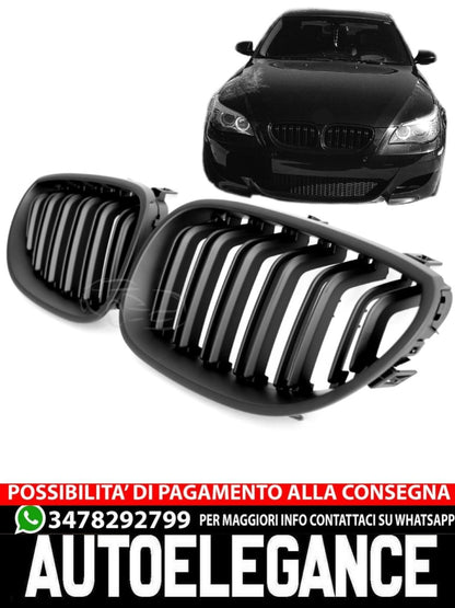 GRILLE FOR BMW 5 SERIES E60 E61 SPORT MATT BLACK 