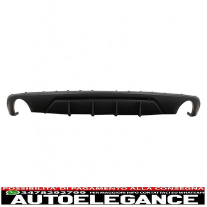 Diffusore mantovana per paraurti posteriore adatto per audi a4 b9 8w berlina avant (2016-2018) design sportivo per edizione standard