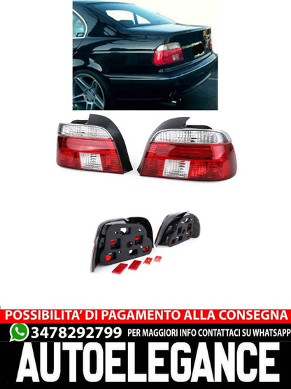 Fanali posteriori in vetro trasparente per BMW Serie 5 E39 berlina 95-00