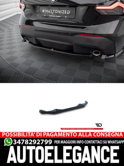 SPLITTER POSTERIORE CENTRALE ADATTEO PER BMW 2 COUPE G42  (2021 - )