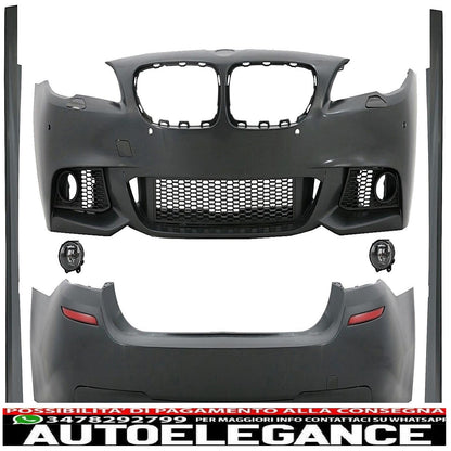 Kit carrozzeria per BMW Serie 5 F10 11-14 Minigonne paraurti M-Technik Look